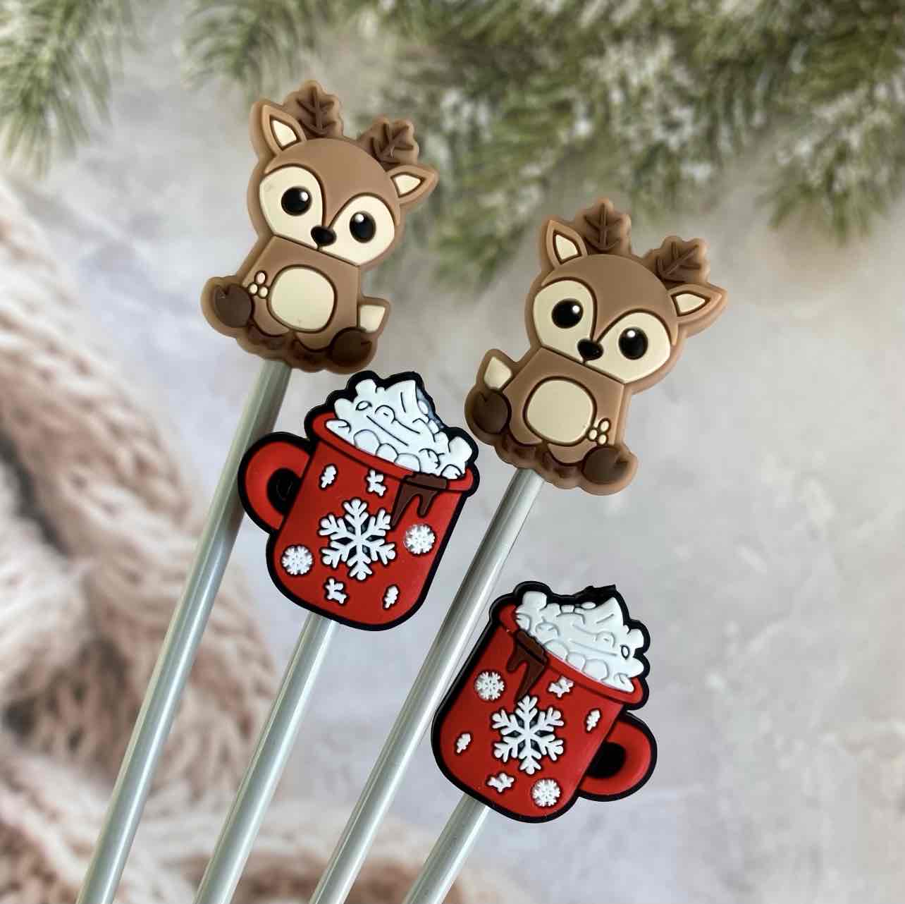 Christmas Cute Needle Stoppers Set
