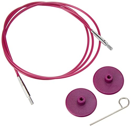 Knit Pro Single Cable for Interchangeable Needles 76cm to make 100cm circulars, Purple - 100cm