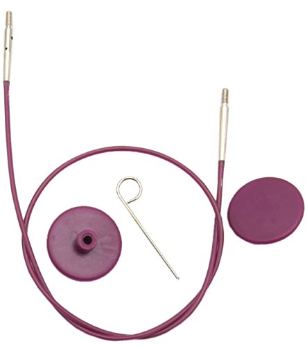 KnitPro KP10505 126cm Single Cable to make 150cm Interchangeable Needle, Purple - 150cm