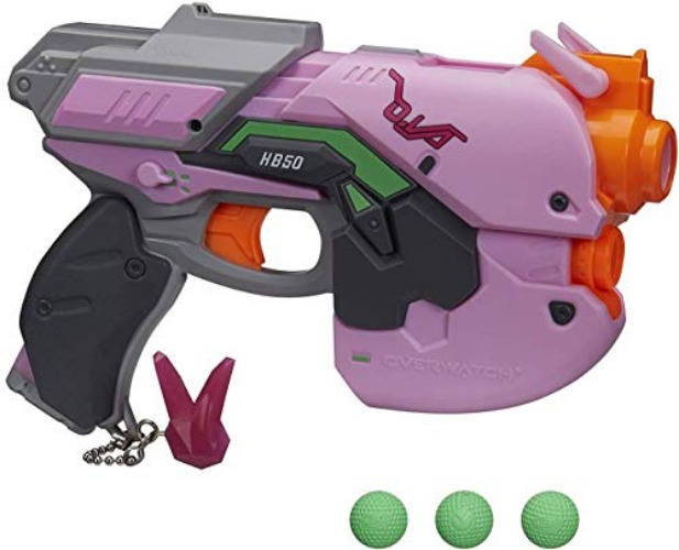Overwatch D.Va Nerf Rival Blaster with 3 Overwatch Rival Rounds - Standard
