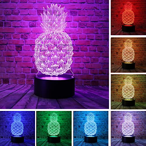 Get Lit! Pineapple 3D LED Light with Remote