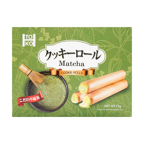 Matcha Cookie Rolls 74g - Matcha Flavor