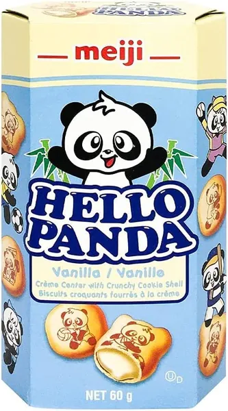 Hello Panda Vanilla Cookies, 60 Gram (Set of 3 boxes) - 