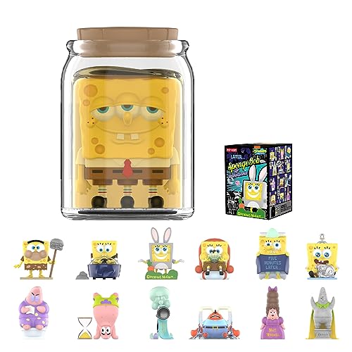 POP MART Spongebob Life Transitions Blind Box Figures, Random Design Box Toys for Modern Home Decor, Collectible Toy Set for Desk Accessories, 1PC - Single Box - Life Transitions