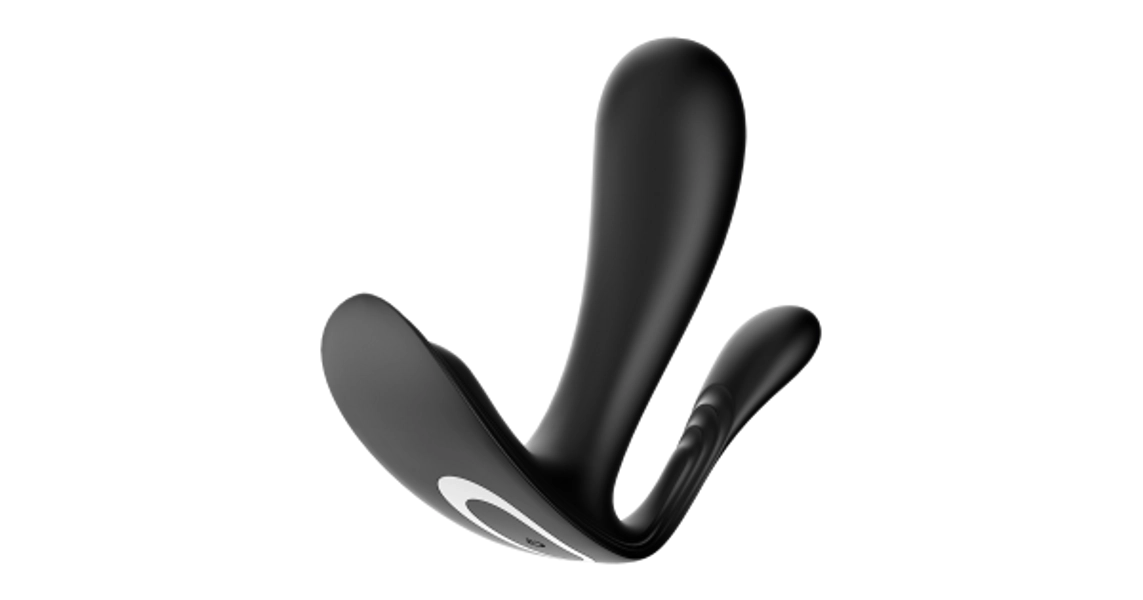 Satisfyer - Top Secret Plus - Trusevibrator med G-punkt og Anal Vibrator og APP - Sort