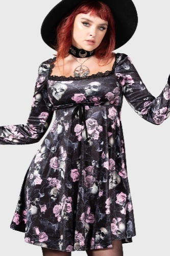 Imperia Long Sleeve Dress [BLACK/PINK] | M / BLACK/PINK / 93% Polyester 7% Elastane