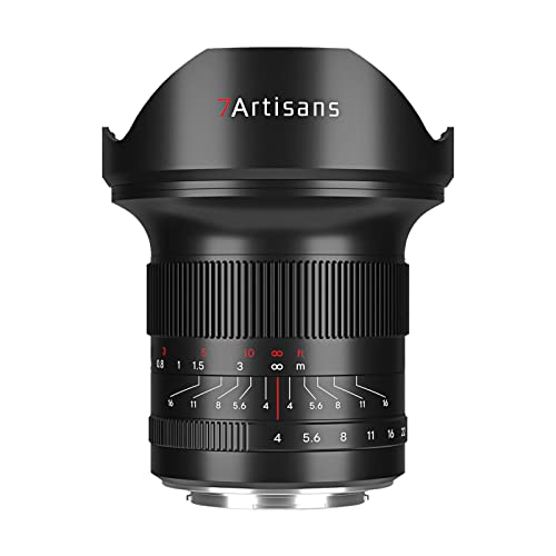 7artisans 15mm F4 Large Aperture Full Frame 114° Wide-angle Lens, Compatible for Sony A7 Series FX3 A7S3 A7M3 A7M4, Black - For Sony E-Mount