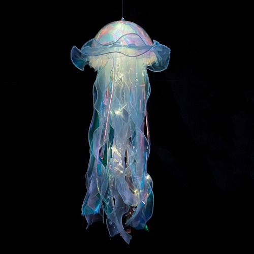 Illuminated Jellyfish - Happy Blue