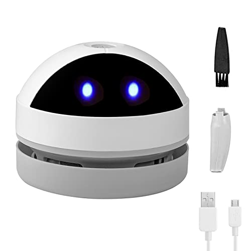 Mini Desktop Vacuum Cleaner Cute Desk Vacuum Cleaner for Picking up Crumbs Eraser Crumbs Pet Hairs Flakes Tiny Items, Portable Small USB Vacuum Cleaner for Dust on Desk Tabletop Keyboard Piano