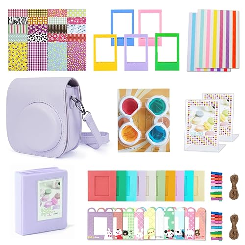 KALDA Sofortbildkameras Zubehör für Instax Mini 12 (Lilac Purple) - Lilac Purple