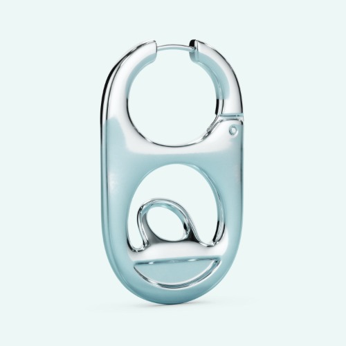 Soda Tab Earring - Silver / Single