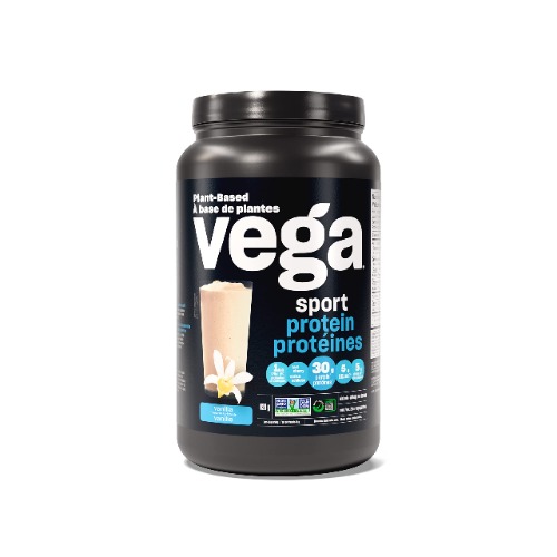 Vega Sport Premium Protein, Vanilla (20 Servings, 828g) - Plant-Based Vegan Protein Powder, BCAAs, Amino Acid, Tart Cherry, Non Whey, Gluten Free, Non GMO