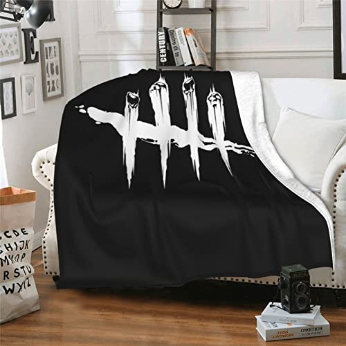 SENOIRK Dead-by-Daylight Fleece Throw Blanket Soft Light Weight Blanket Sofa Blanket Perfect for Bed Living Room 60X50 inch, Black
