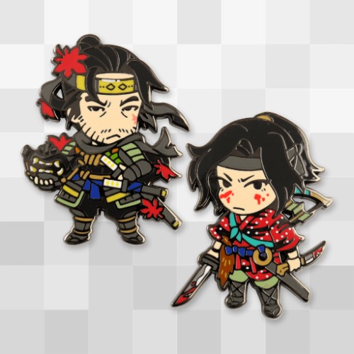 Jin and Yuna Enamel Pin Set | Default Title