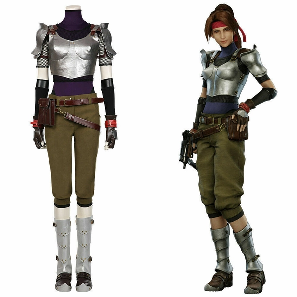 Final Fantasy VII Remake-Jessie Cosplay Costume Jumpsuit Outfits Halloween