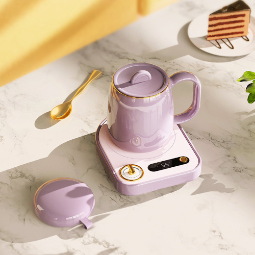 220V Coffee Cup Heater Mug Warmer Pad Heating Coaster Smart Thermostatic Heating Mat Hot Plate For Milk Tea Coffee Cup Warmer