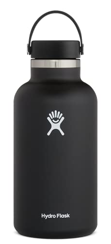 Hydro Flask Wide Mouth Bottle with Flex Cap - 64 Oz - Black