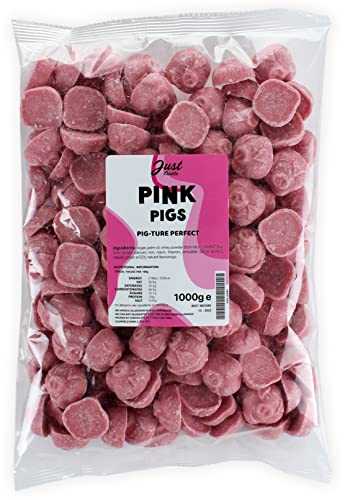 Just Treats Pink Pigs (1 Kilo Party Bag)