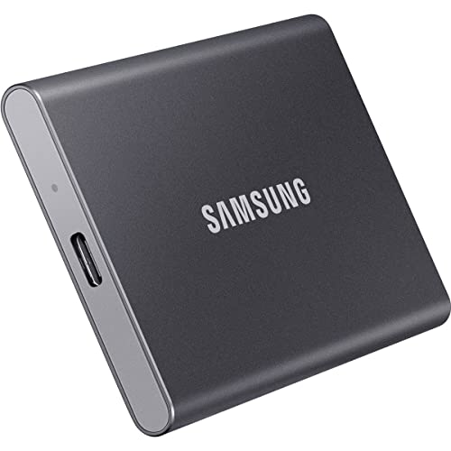 Samsung T7 Portable SSD - 1 TB - USB 3.2 Gen.2 External SSD Titanium Grey (MU-PC1T0T/WW)