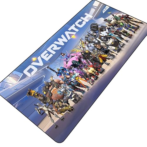 BILIVAN Overwatch Mouse Pad Oversized Fighting Array Special Attack Fighting Game Peripheral Table Rubber Pad (600 * 300mm,1) - 600*300mm - 1