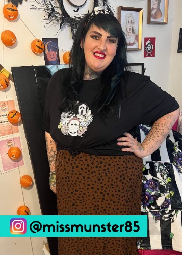 Freaky Floral Unisex Slogan T-Shirt | 32-34 / Black