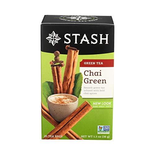 Stash Tea Green Chai Tea, 20 Count Tea Bags in Foil - 20 Count (Pack of 1)
