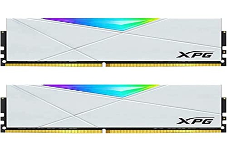 XPG DDR4 D50 RGB 16GB (2x8GB) 3200MHz PC4-25600 U-DIMM 288-Pins Desktop Memory CL16 Kit White (AX4U32008G16A-DW50) - 16GB (2x8GB) - 3200Mhz - White