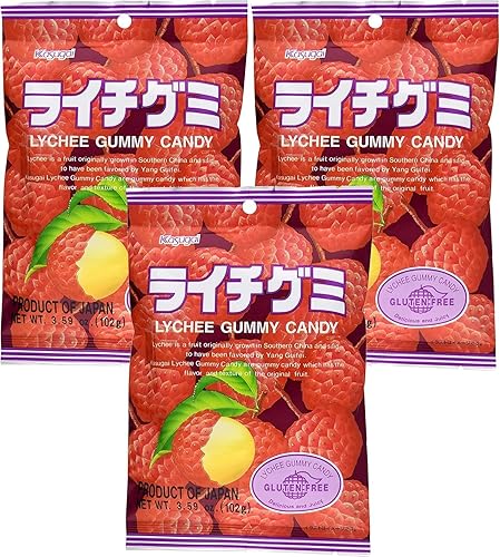 Kasugai Litchi (Lychee) Gummy Candies