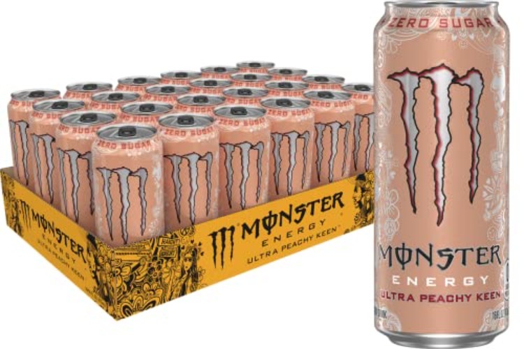 Monster Energy Ultra Peachy Keen, Sugar Free Energy Drink