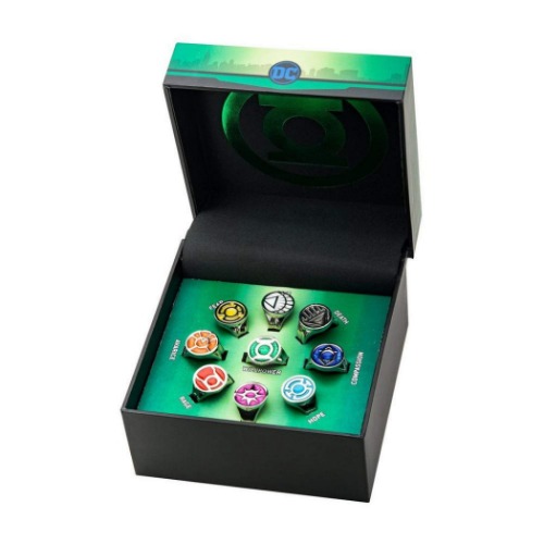 DC Comics Green Lantern Power Rings Emotional Spectrum Power Rings | 9 Ring Set - 