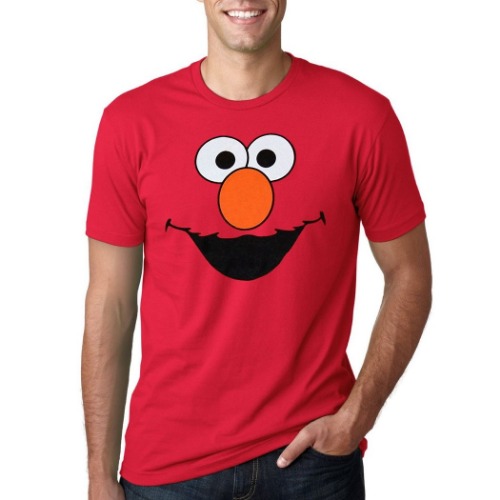 Elmo Face Adult T-Shirt