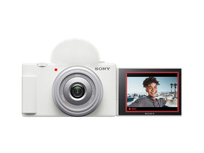 Sony ZV-1F Vlogging Camera, White - White