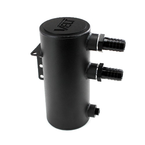 Velt Sport Universal Catch Can in Satin Black Finish | 3/4" Barb Fitting