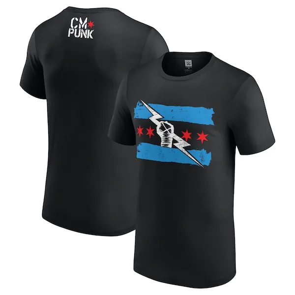 Men's Black Return of CM Punk T-Shirt