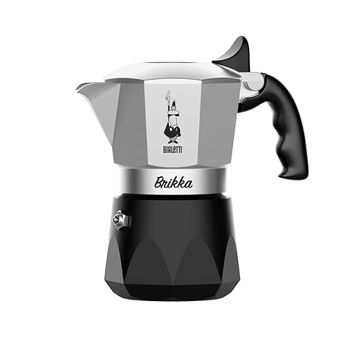Bialetti Nuova Brikka 2 Cups 2023 | Moka Caffetteria Caffè Espresso 0007327 - 2 Tazze - New Brikka 2023