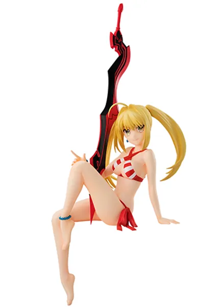 Fate Grand Order Caster Nero Claudius Swimsuit Augustus Cup Noodle Stopper Topper Figure FGO [In Stock, Ship Today]