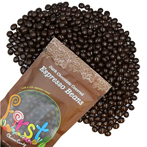 Dark Chocolate Covered Roasted Espresso Coffee Beans 2 Pound - Dark Chocolate - 2 Pound (Pack of 1)