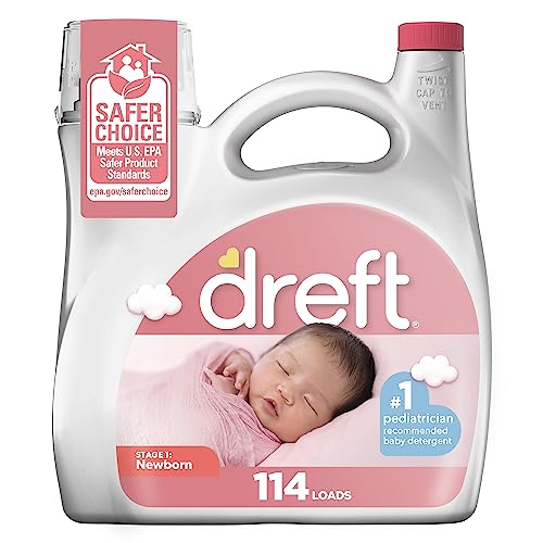 Dreft Stage 1: Newborn Baby Liquid Laundry Detergent 114 loads 165 fl oz - 165.0