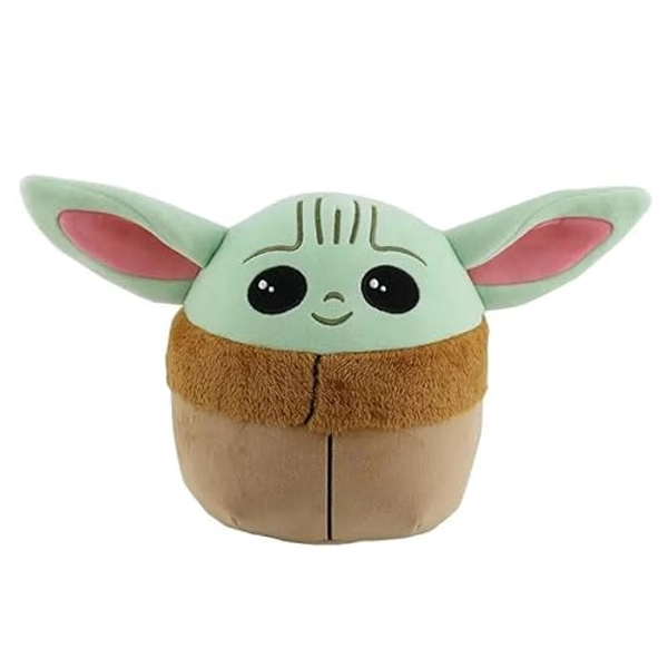 Leong Products Baby Yoda Plush Toy Squishmallow, Kawaii Grogu Stuffed Animal, Cute Pillow Gift, Light Green (Large) - 10 inch