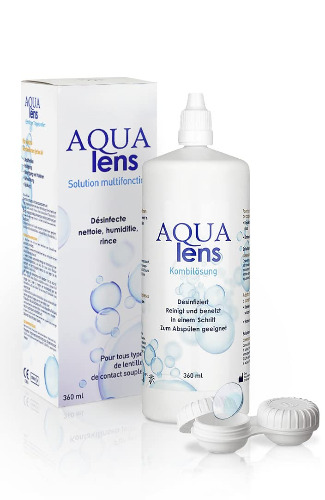 AQUA lens Contact fluid (360 ml) - Premium All-in-One