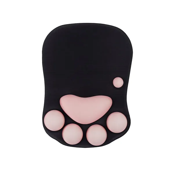 Cat Paw Mouse Pad with Wrist Support,Portable Ergonomic Anti-Slip Gaming Mouse Mat for Relief Wrist Pain (10.7X7.7X1.1inch)