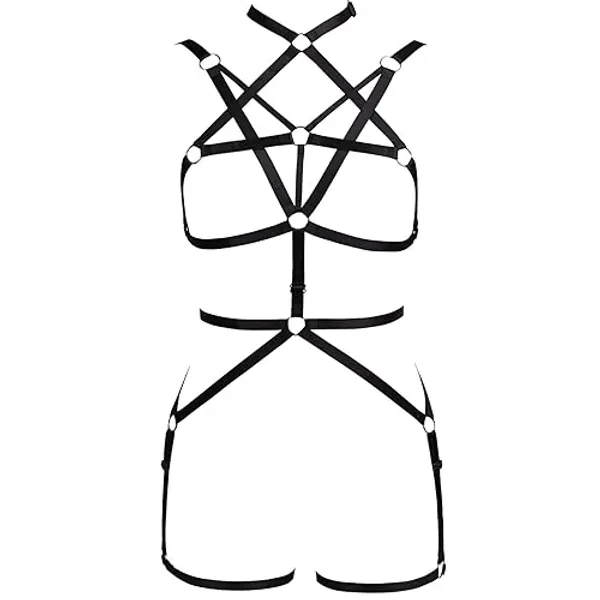 Leg Garter Belt Elastic Goth Black Tops Plus Size Underwear Garter Leg Belt Leg Rave Thigh Garter Belt for Women