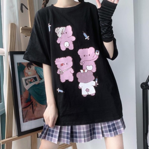 Doctor Bear Menhera Oversized Tee - M