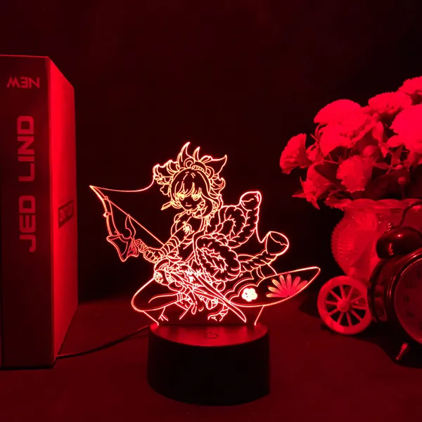 16 Colors Gesnhin Impact LED Light Genshin Desktop Lamp Cool Genshin Gifts - Yoimiya