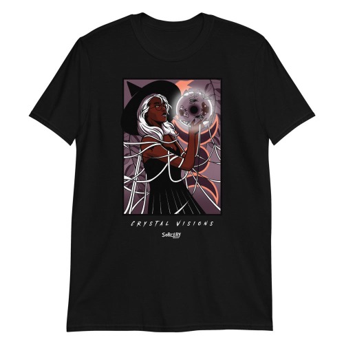 'Crystal Visions' Black Witch Short-Sleeve Unisex T-Shirt - M