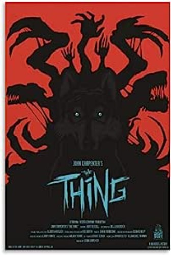 caonidaye John Carpenter's The Thing Movie Poster (1982) Poster Decorative Painting Canvas Wall Art Living Room Posters Bedroom Painting 12x18inch(30x45cm)