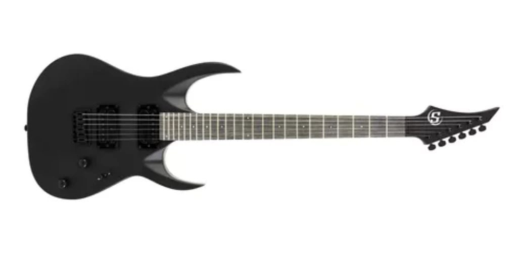Guitarra 6 Cordas S By Solar Ab4.6c Preto Carbono Fosco