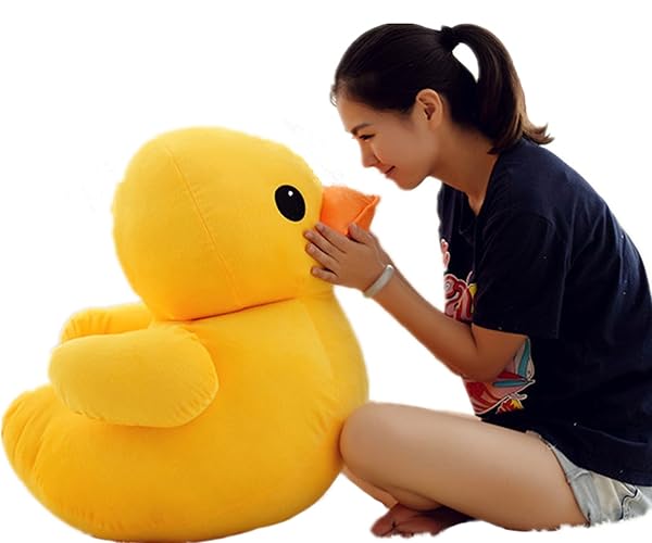 Peigee 70CM Plush Yellow Duck Stuffed Animal Toy Gift for Kids - 70CM/27.5''