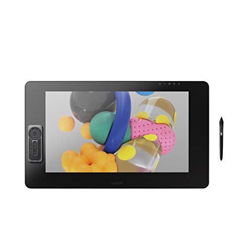 Wacom K100986 Cintiq Pro 24-4K Display/23.6 Inch Pen Display with Integrated Legs Including Pro Pen 2 Stylus with Pen Holder and Replacement Tips/Compatible with Windows and Mac, Black - Wacom Cintiq Pro 24 Multi-Touch 23,6”
