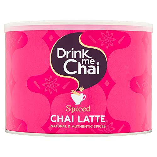 Drink Me Chai Spiced Chai Latte 1kg (Pack of 1) - Just Add Water, Chai Latte Powder (50 servings)